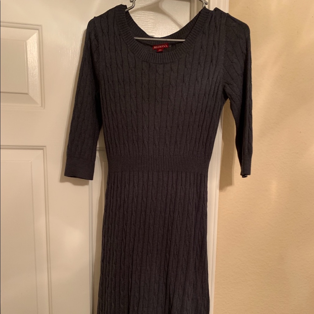 Never worn gray sweater dress